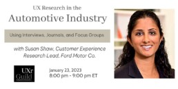 UX Research in the Automotive Industry